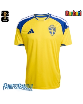 Suedia Tricou Fotbal Replică Mondial 2026 Barbati Acasa